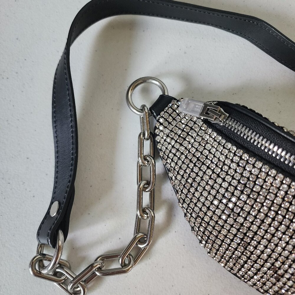 Alexander Wang Rhinestone Pouch/Sling Bag "EUC" - Picture 5 of 16